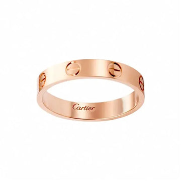 Кольцо CARTIER LOVE из 18-каратного розового золота с гравировкой внутренней буквы Love для мужчин и женщин, одна и та же пара