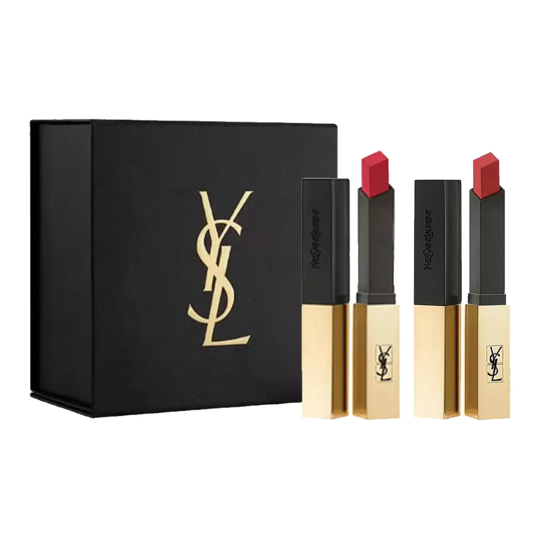 YSL Saint Laurent Small Gold Bar two-piece gift Box Soft Mist Long-lasting Gas Color 2.2g*2