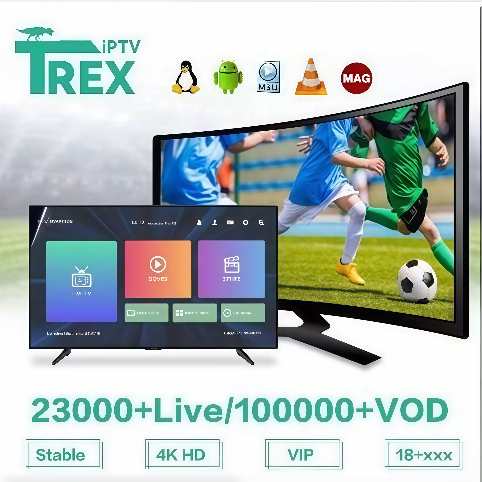 Стабильный 4K HD VIP 18+xxx iptv Лучшая подписка IPTV M3u на 12 месяцев Панель реселлеров 4K Trex IPTV Xtream Код Strong IPTV 4K 8K Cdngold Горячий на арабский Европейский Европа США Канада