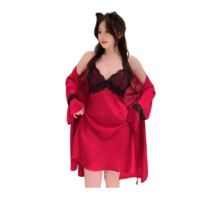 Tayan Ice Silk casual comfort simple nightdress for women,